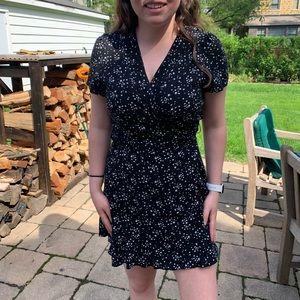 Wild fable star print wrap dress